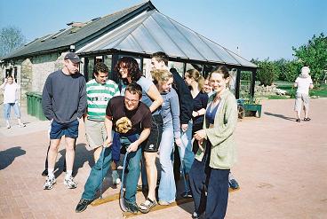 'Learning by Doing': Participants on the April 2003 Leaders Training get to grips with Group Dynamics